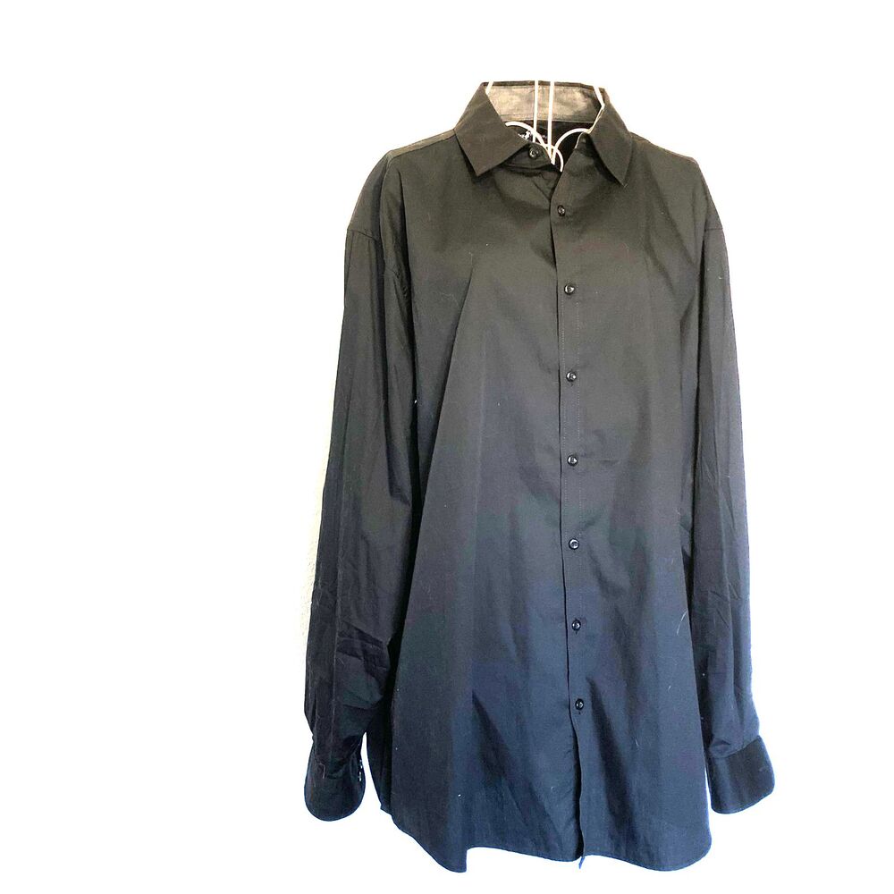 Beverly Hills Polo Club Men's Button-Up Black Shirt Size 2XLB